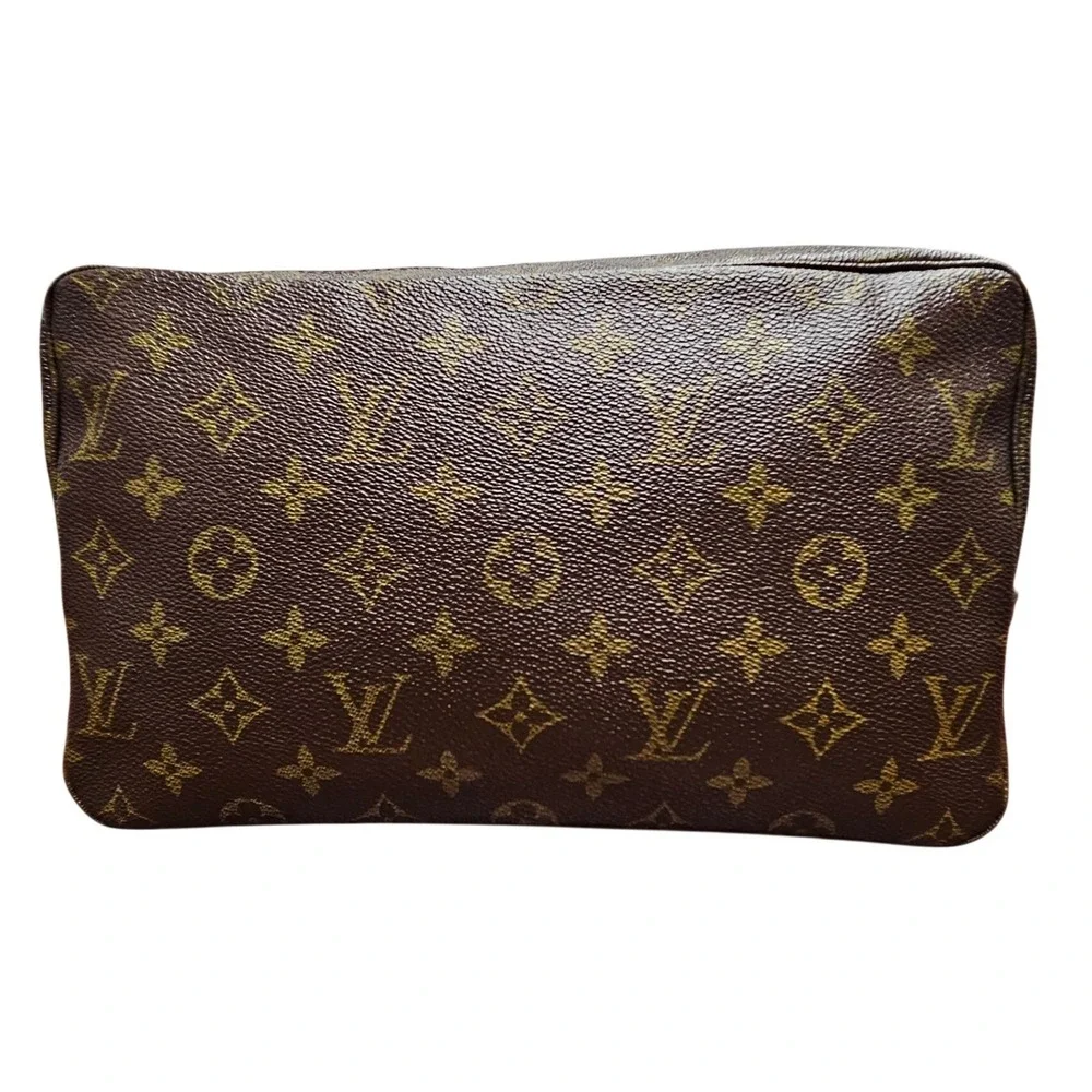 Authentic Louis Vuitton Trousse Toilette 28 Monogram Cosmetic Travel Pouch Bag